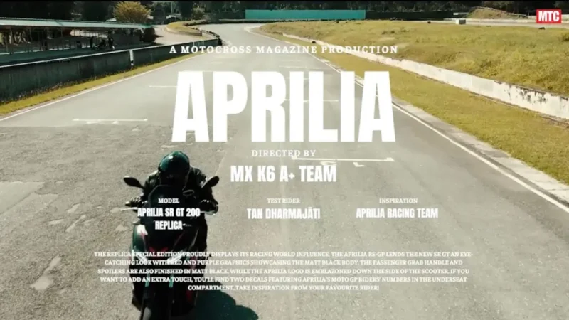 Aprilia SR GT 200 Replica สปอร์ตสกู๊ตเตอร์ตัวจริง DNA จากสนามแข่ง..!!