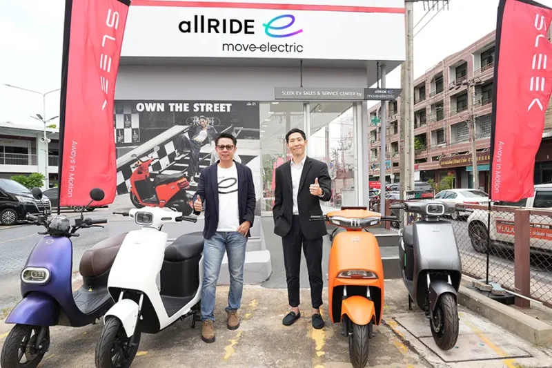 เรียล โมโตสปอร์ต เปิดเกมรุกตลาด EV ปั้น “allRIDE e” จับมือ “SLEEK EV”
