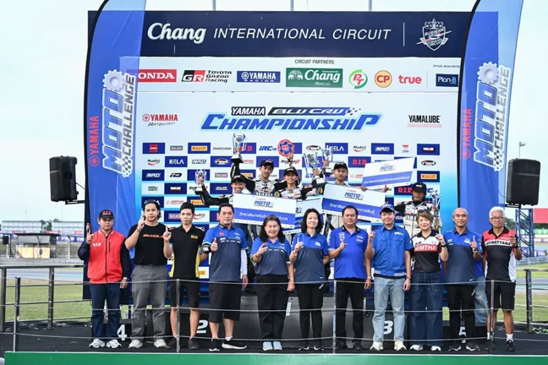 ณัฐสิทธิ์ โลจิสติกส์ มุกดาหาร คว้าชัยโมโตชาเลนจ์ ซีซัน 10 ประเดิม เรซ 1 สนามสุดท้ายของฤดูกาล 2025 ที่ช้างฯ