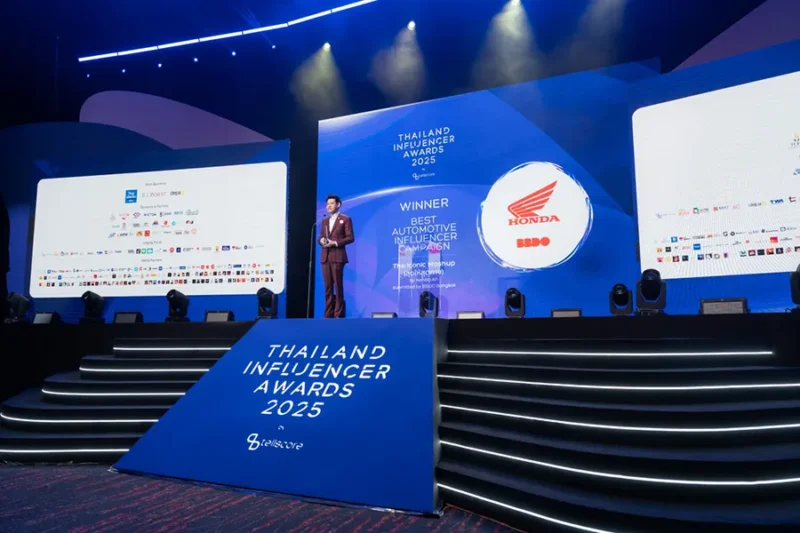 รถจักรยานยนต์ฮอนด้าคว้ารางวัล “Best Automotive Influencer Campaign