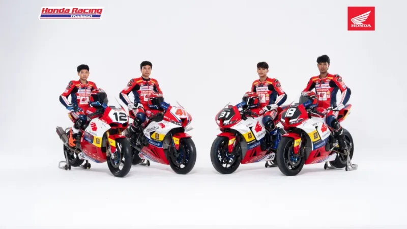 กระหึ่มเอเชีย! นักบิด “ฮอนด้า เรซซิ่ง ไทยแลนด์” พร้อมทัพ Honda CBR Series