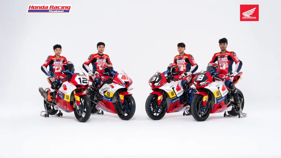กระหึ่มเอเชีย! นักบิด “ฮอนด้า เรซซิ่ง ไทยแลนด์” พร้อมทัพ Honda CBR Series