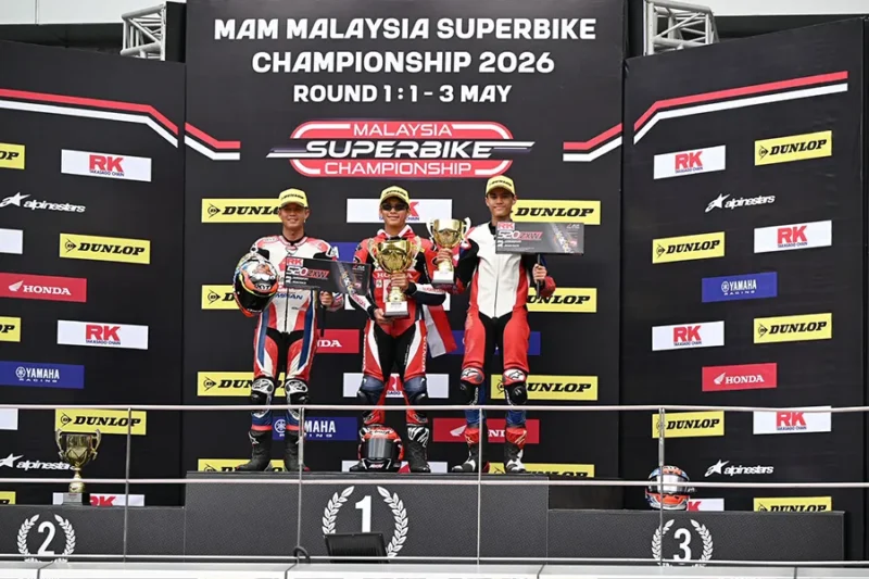 "มิกซ์-ธนัช" แรงต่อเนื่องบิด Honda CBR600RR คว้าดับเบิ้ลวิน ศึก มาเลเซีย ซูเปอร์ไบค์ แชมเปี้ยนชิพ 2026 สนามแรก
