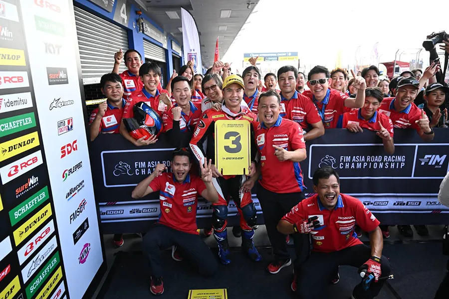 “ชิพ-นครินทร์” ปลดล็อกโพเดียมโฮมเรซ สู้ทุกโค้งคว้าท็อป 3 ARRC สนามที่ 2