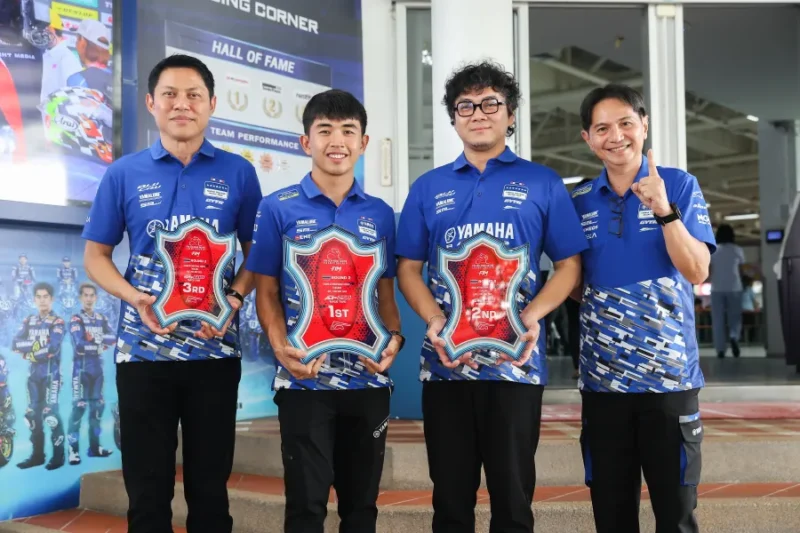 “ยามาฮ่า ไทยแลนด์ เรซซิ่ง ทีม” เพิ่ม Trophy เข้าสู่ Hall of Fame หลัง “ตี-อนุภาพ – ไอเดีย-กฤตภัทร” สร้างผลงานยอดเยี่ยมศึกเอเชีย โร้ดเรซซิ่ง สนาม 2