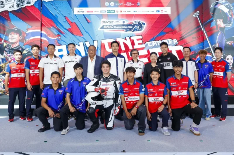 ไทยฮอนด้าหนุน ทีมนักบิดไทย ดัน 3 โค้ชรุ่นใหม่พร้อมทีมช่างไทยยกทัพ Honda CBR Series ลุยศึก BRIC Superbike 2026