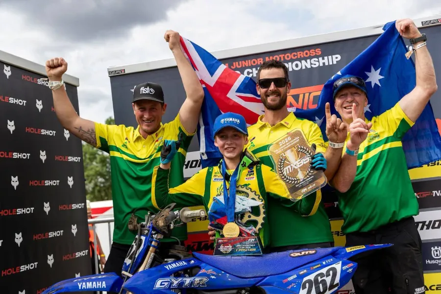 “ดาวรุ่งออสซี่” เบลค โบฮานนอน ควบ Yamaha YZ85 ผงาดคว้าแชมป์โลก Junior Motocross