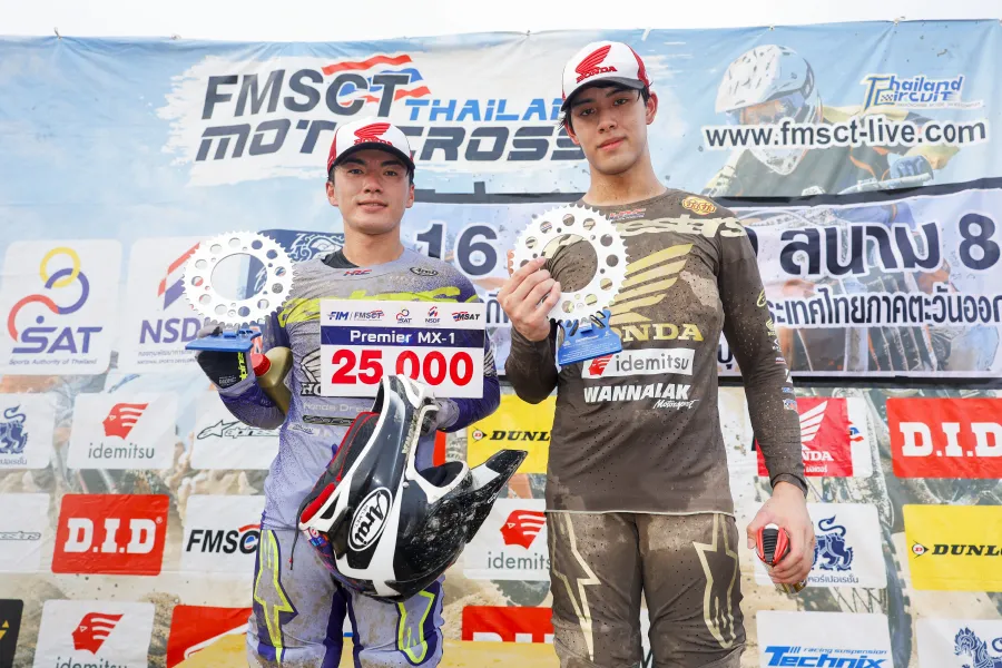 นักบิดฮอนด้า ผงาดคว้าชัย Honda CRF