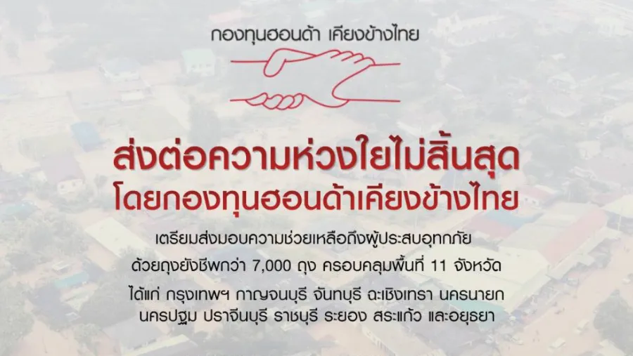 กองทุนฮอนด้าเคียงข้างไทยเดินหน้าช่วยเหลือผู้ประสบอุทกภัยใน 11 จังหวัด พร้อมส่งต่อความห่วงใยผ่านถุงยังชีพ
